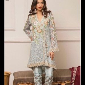 Ready to wear stitched organza dress